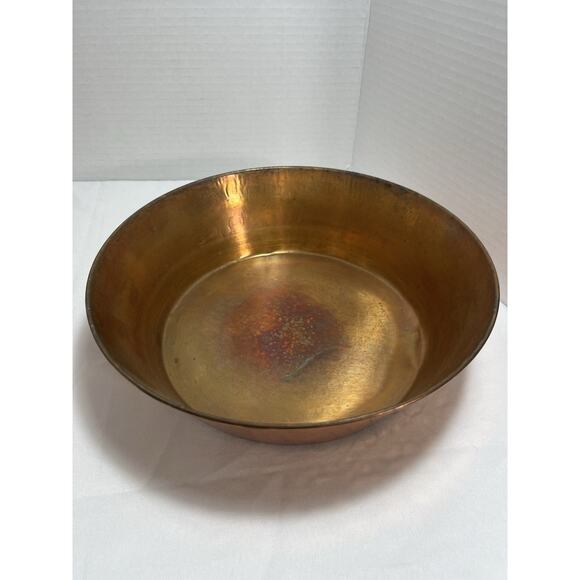 Vintage Copper Chafing Dish with Double Boiler and Fuel Holder 4 Piece Set - Picture 5 of 9